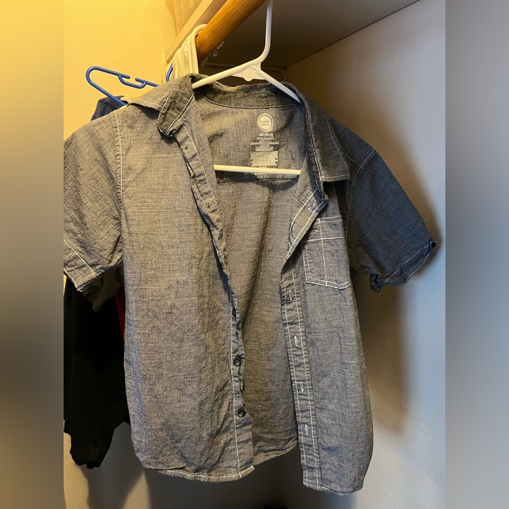 Wonder nation boys button down shirt